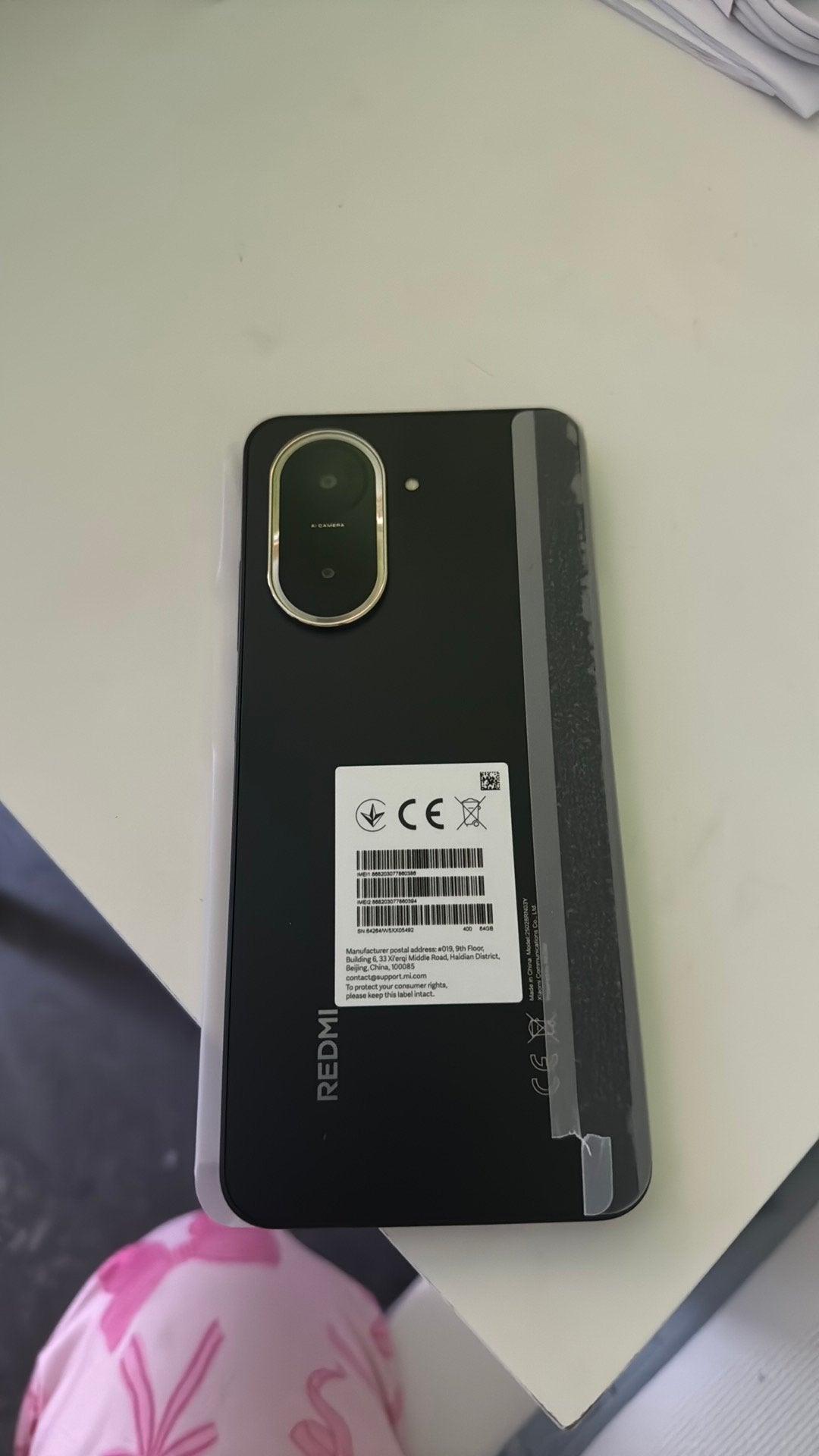 Redmi A5 - Noir minuit - 3 Go de RAM/64 Go de ROM, Télécoms, Neuf, Autres modèles, Moins de 3 mégapixels, Enlèvement