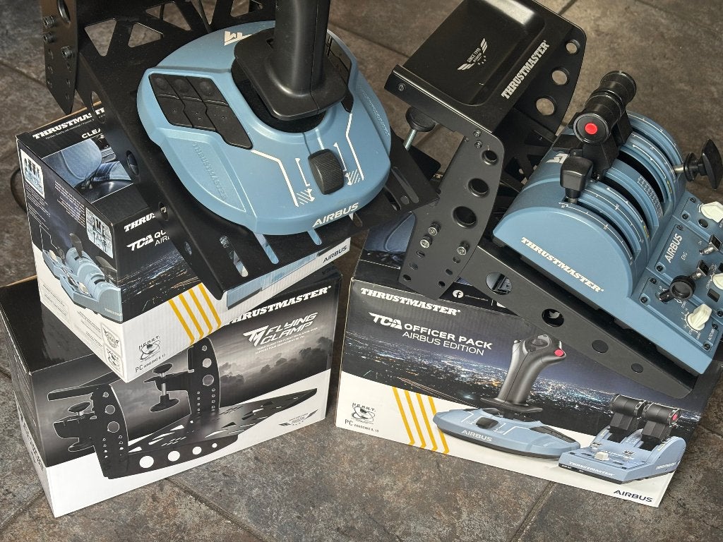 TCA Officer Pack Airbus+Quadrant Add-on+2 x TM Flying Clamp, Ophalen, Zo goed als nieuw, TCA & Thrustmaster