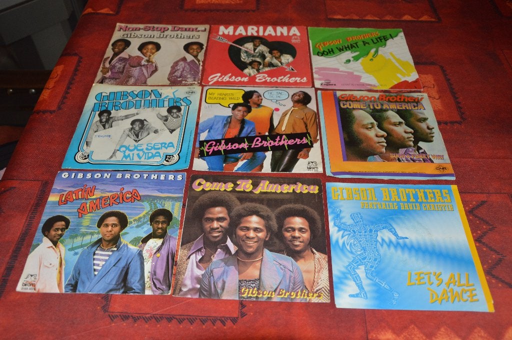 45t vinylsingels van de popgroep "The Gibson Brothers, CD & DVD, Enlèvement ou Envoi, 1970 - 1979, Comme neuf