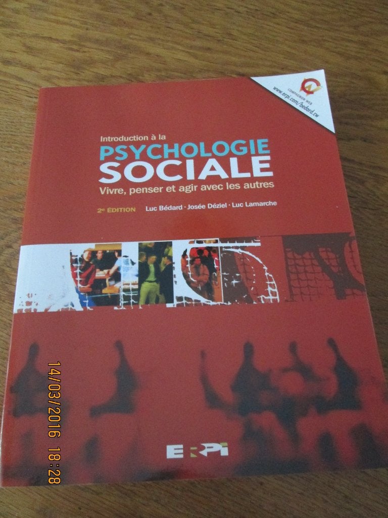 Livre. Psychologie sociale, introduction., Enlèvement, Neuf, Psychologie sociale