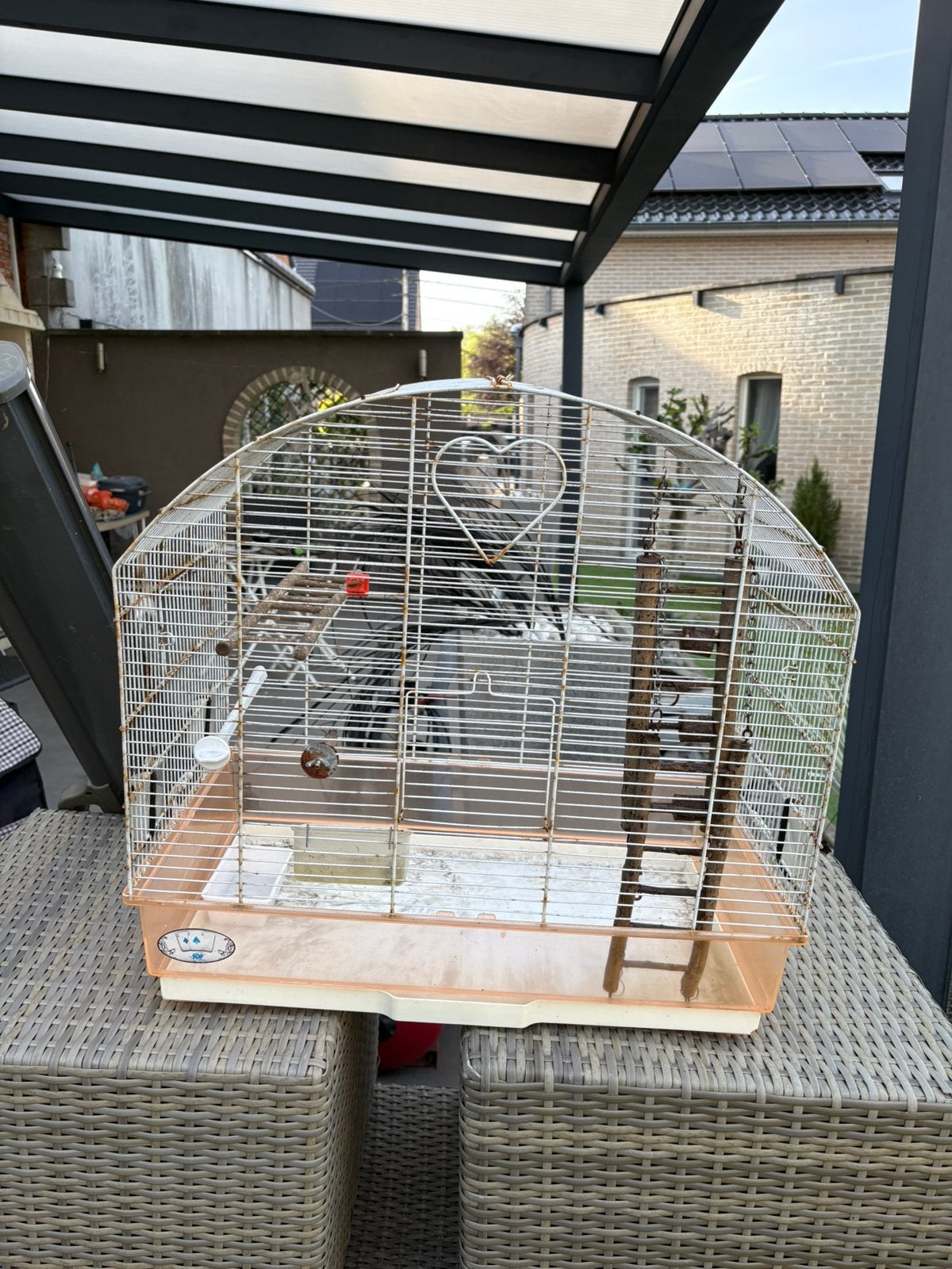Vogelkooi, Ophalen, Gebruikt, Metaal, Vogelkooi
