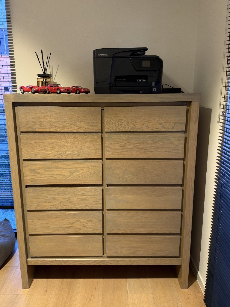 massief eiken computerkast, Huis en Inrichting, Ophalen, Zo goed als nieuw, Modern, 120 tot 170 cm