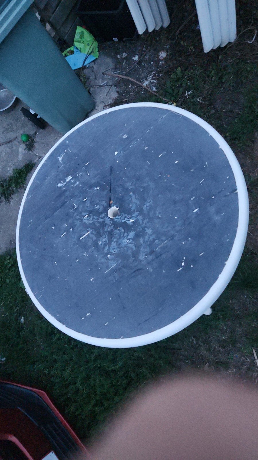 4 stoelen plus rond tafel, Jardin & Terrasse, Chaises de jardin, Enlèvement