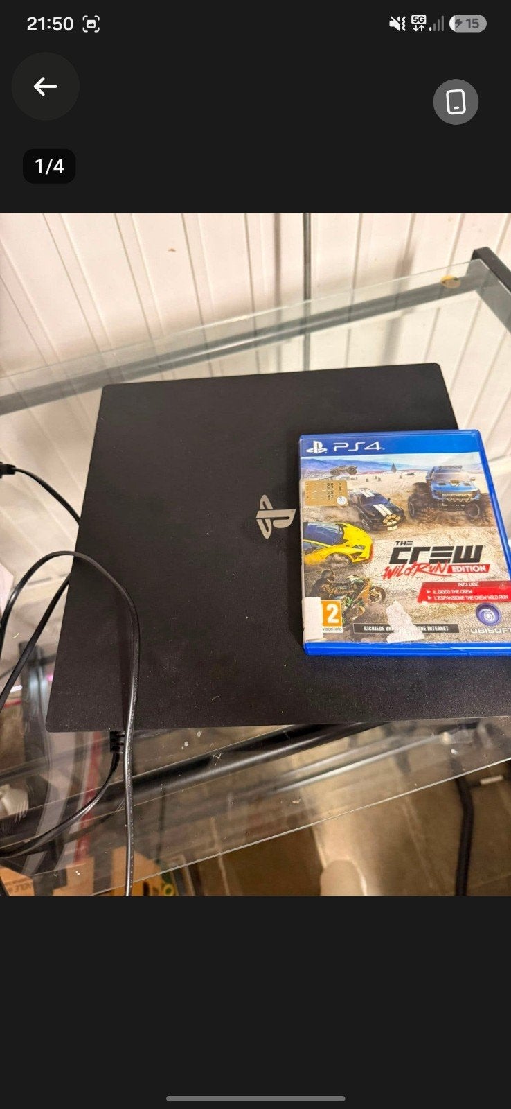 ps4 avec jeu et volant, Consoles de jeu & Jeux vidéo, Consoles de jeu | Sony PlayStation 4, Enlèvement ou Envoi, Avec 1 manette