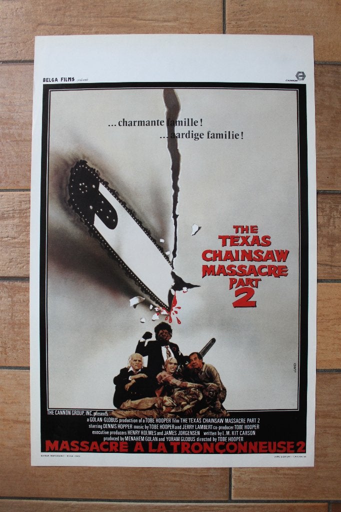 filmaffiche The Texas Chainsaw Massacre 2 filmposter, Enlèvement ou Envoi, Rectangulaire vertical, A1 jusqu'à A3, Comme neuf
