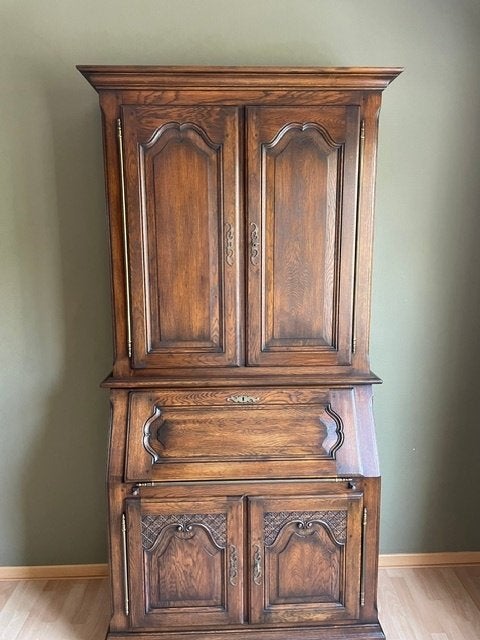 Massief houten secretaire, Enlèvement, Comme neuf, Klassiek