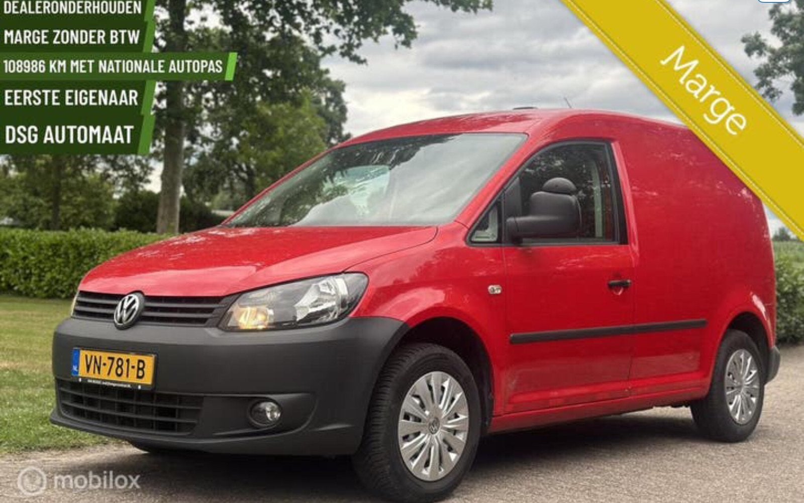 ✅Volkswagen Caddy 1.6Tdi DSG automaat 102PK 108986km, Auto's, Monovolume, 1600 cc, Leder en Stof, Diesel