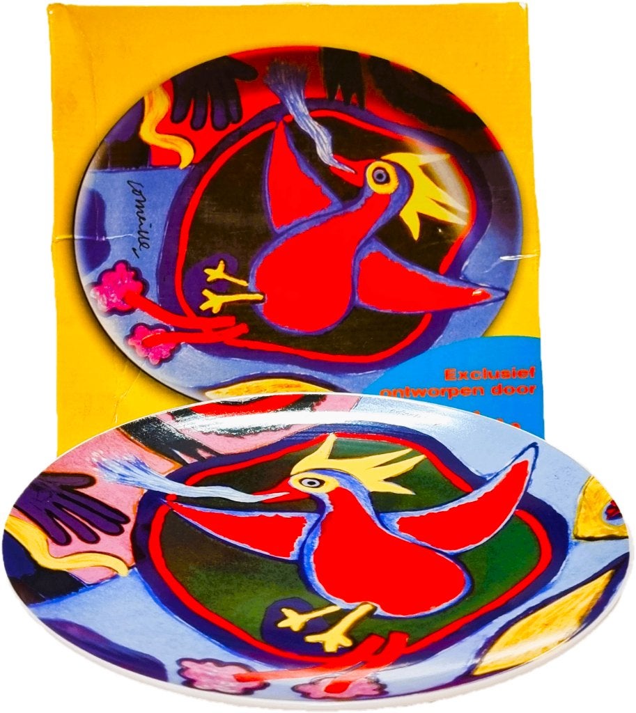 Assiette d'art Corneille G. 30 cm - Signée (1922-2010), Enlèvement ou Envoi, Autres matériaux, Signé