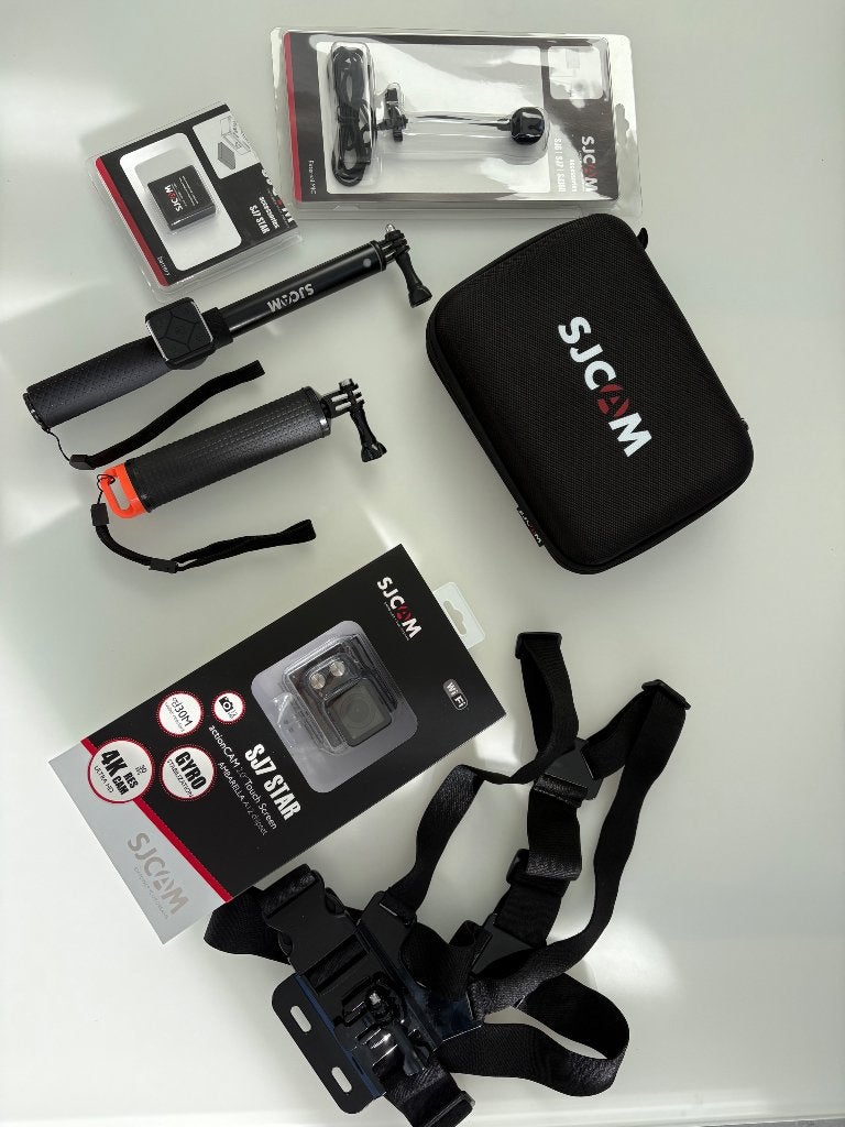 Action camera SJ7 Star + accessoires, Ophalen, Zo goed als nieuw, Overige merken