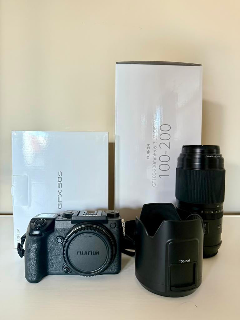 Fujifilm GFX 50S + GF 100-200mm f/5.6 WR te koop, TV, Hi-fi & Vidéo, Appareils photo numériques, 4 à 7 fois, Comme neuf, Enlèvement