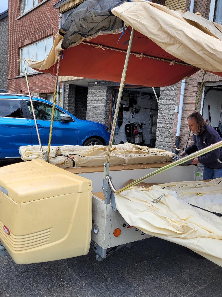 CONWAY CUMBRIA vouwcaravan, Caravans en Kamperen, Ophalen, Trigano, Beige, Aanwezig