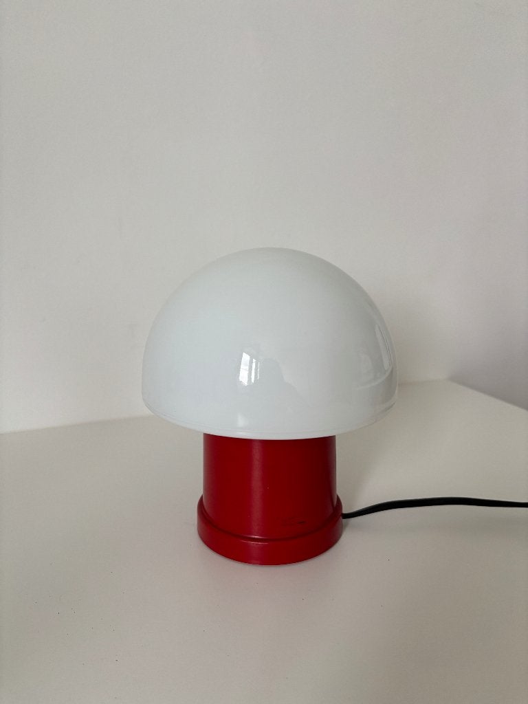 Massive Paddenstoel lamp Rood, Huis en Inrichting, Ophalen, Vintage, Paddenstoellamp, Zo goed als nieuw