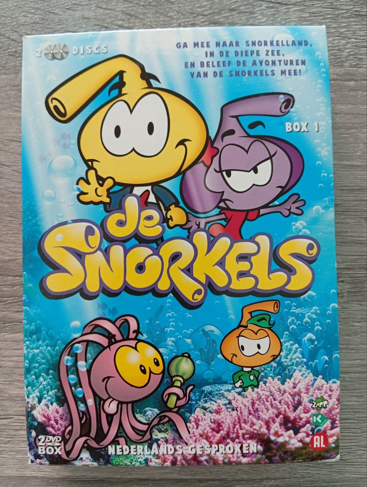 Coffret DVD The Snorkels 1, Comprend un boîtier, Enlèvement ou Envoi, Dessin animé, Tous les âges