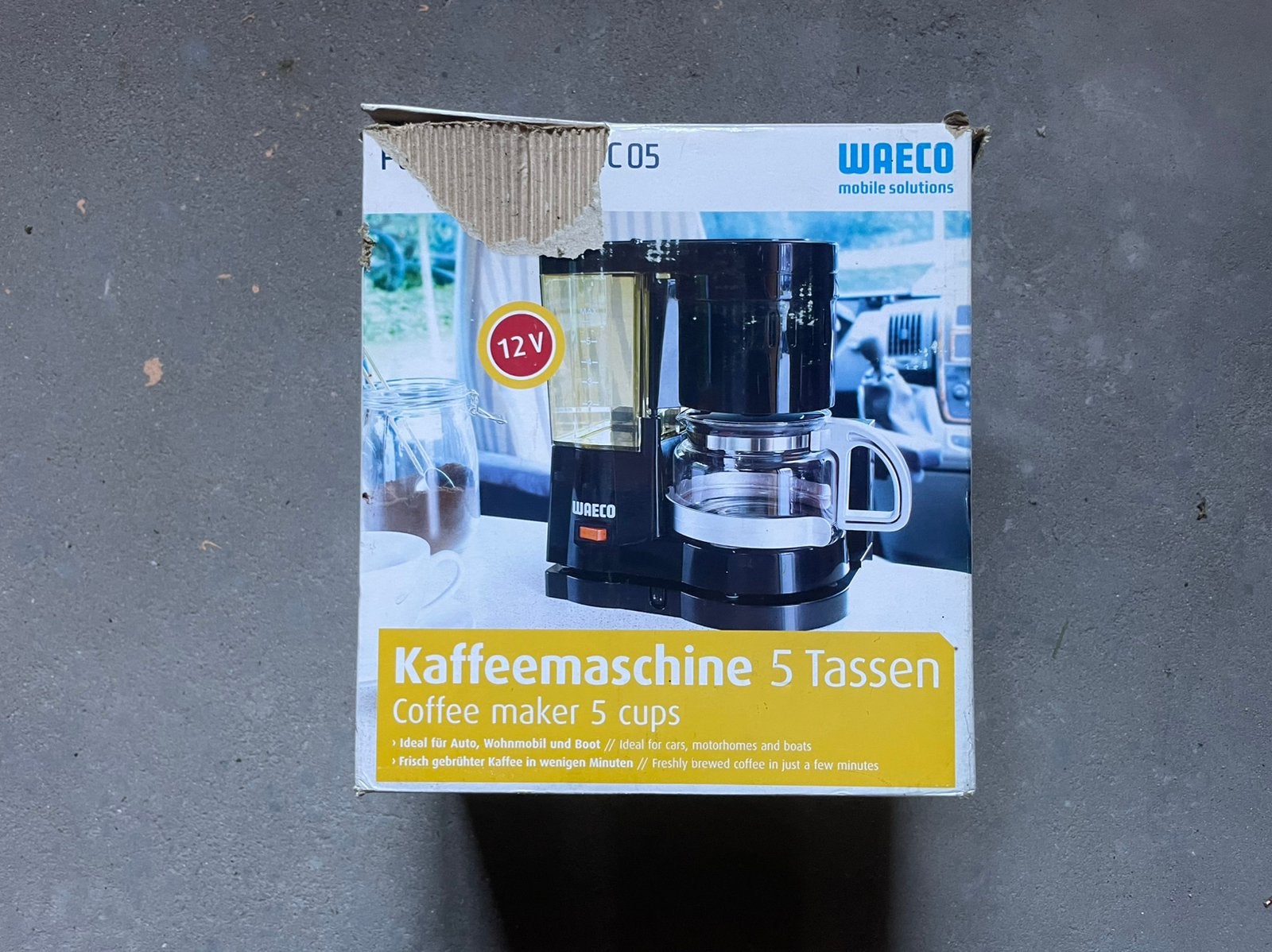 Waeco koffiemachine voor auto, Enlèvement, Comme neuf, Cafetière
