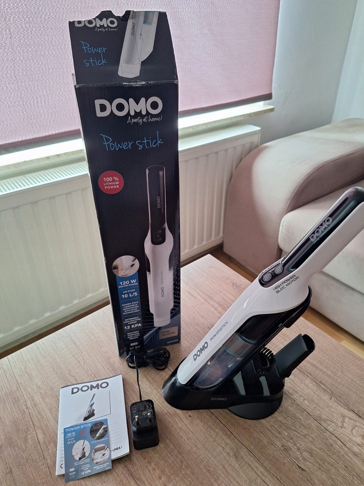 Aspirateur à main Power stick BLDC, 10,8V
Marque DOMO, Enlèvement