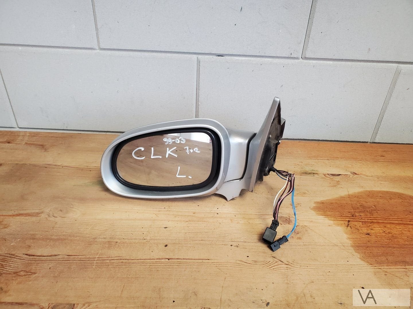 Mercedes CLK W208 spiegel links zelfdimmend 9 draden 00-03, Gebruikt, -, Ophalen of Verzenden, -