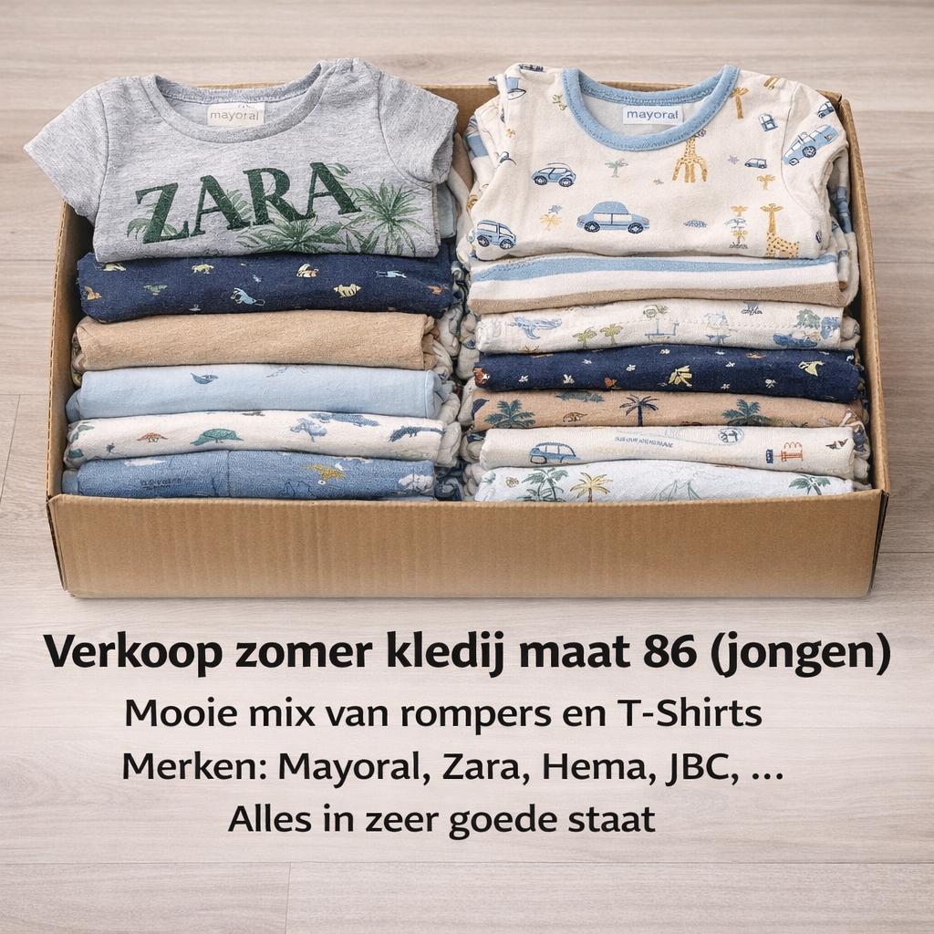 Lot zomerkledij jongens maat 86, Ophalen, Maat 86