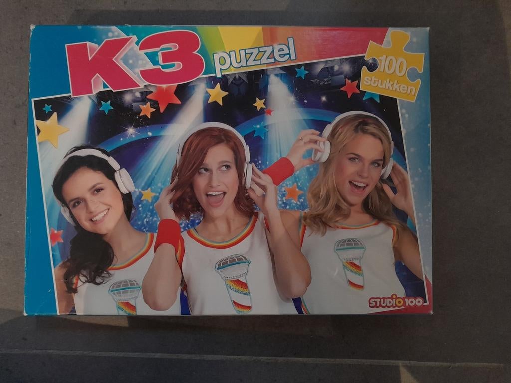 K3 puzzel 100 stukken, Ophalen of Verzenden, Meer dan 50 stukjes, Zo goed als nieuw