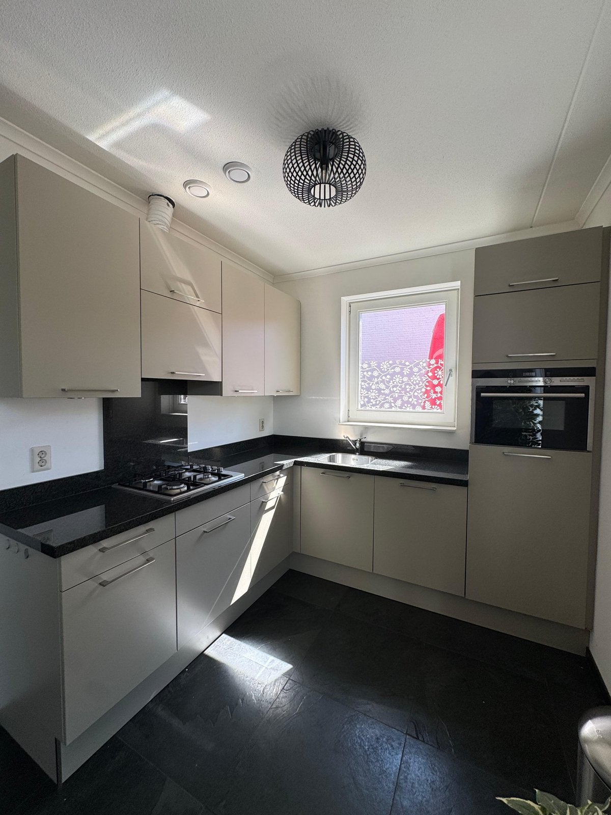 Complete Nette Hoekkeuken Graniet + Siemens + GEDEMONTEERD, Huis en Inrichting, Keuken | Complete keukens, Ophalen of Verzenden