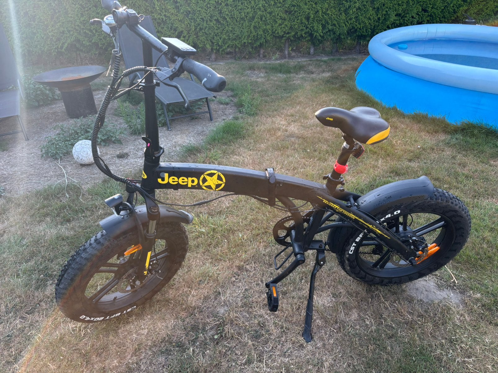 E bike plooifiets jeep, Fietsen en Brommers, Ophalen, Zo goed als nieuw