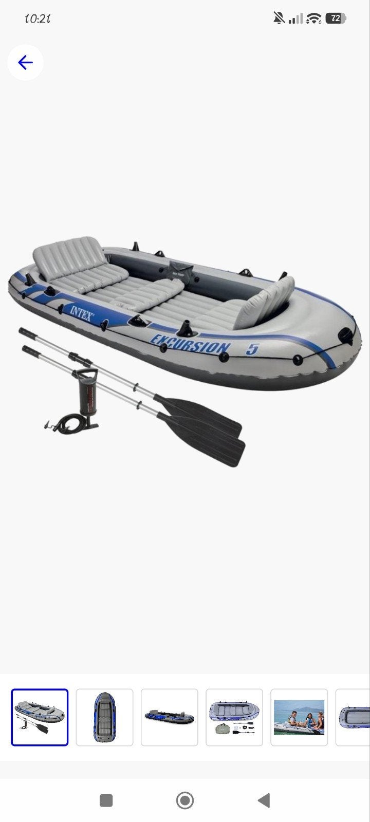 intex excursion 5, Watersport en Boten, Ophalen, Opblaasbaar, Drie personen of meer, Overige typen