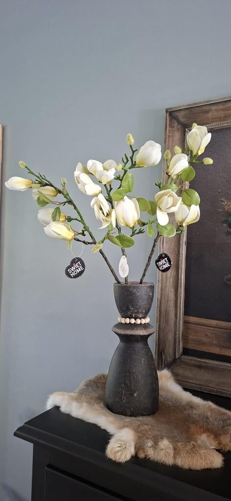 Kunsttak Magnolia wit, Huis en Inrichting, Ophalen of Verzenden, Wit, 67 cm, Nieuw