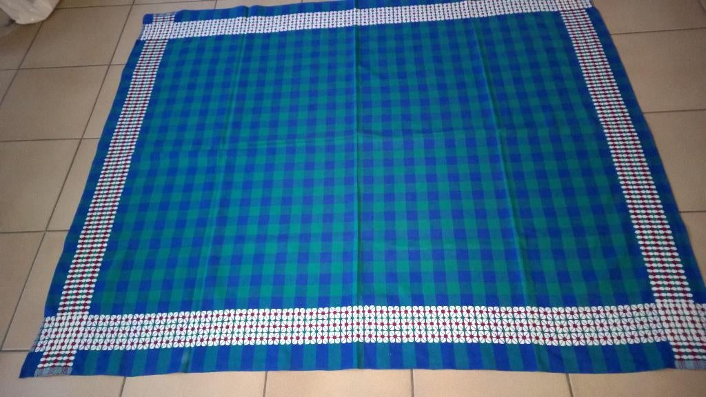 Vintage tafelkleed, Antiquités & Art, Antiquités | Vêtements et Textile, Enlèvement ou Envoi