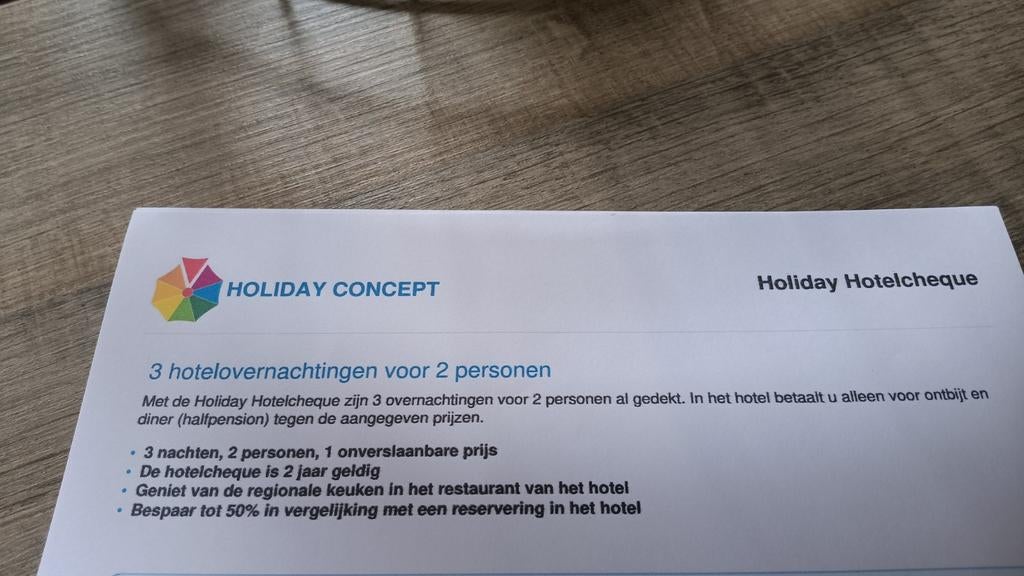 3 x hotelcheque, Tickets & Billets, Chèques Hôtel & Bons pour Hôtel
