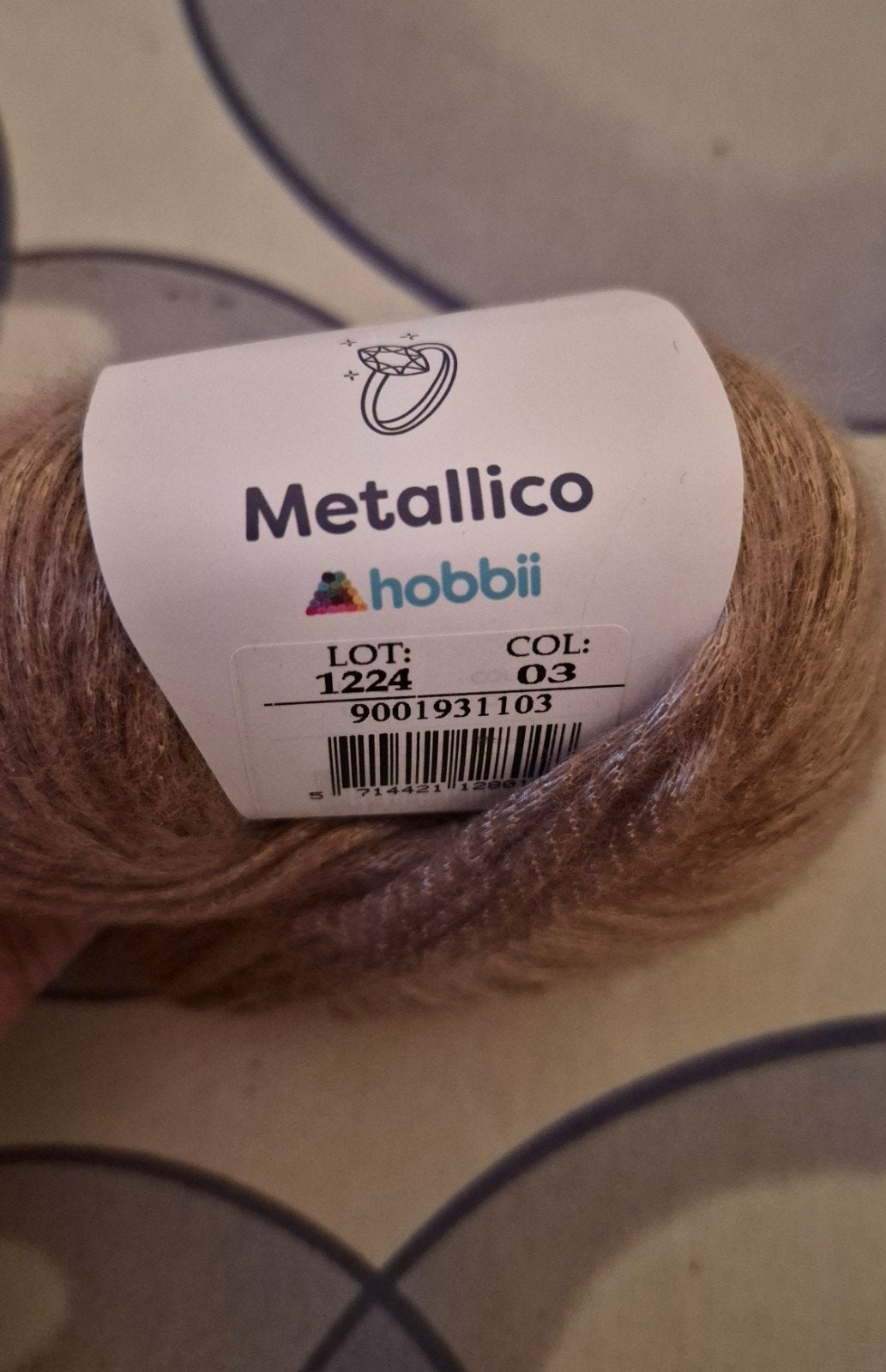 1 bol Metallico wol van Hobbii - Rose Pearl, Hobby en Vrije tijd, Ophalen, Nieuw, Breien of Haken, Wol of Garen