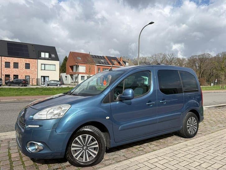 Peugeot Partner | 12 M Garantie | 129 Dkm | Benzine | 2013 |, Auto's, Voorwielaandrijving, Zwart, 4 cilinders, 72 kW