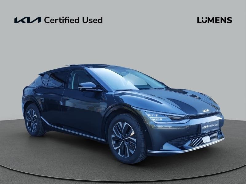 Kia EV6 Earth 77,4 kWh AWD, Auto's, Automaat, https://public.car-pass.be/vhr/8e9f7086-7dc1-4844-8150-e2b694ae141b, 5 deurs, Zilver of Grijs