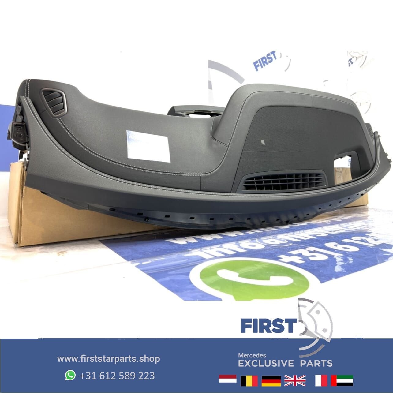W213 W238 E43 E63 AMG DASHBOARD LEER origineel Mercedes E KL, Gebruikt, -, Ophalen of Verzenden, -