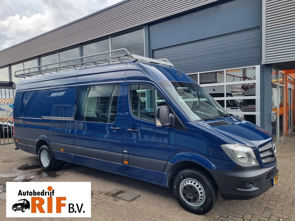 Mercedes-Benz Sprinter 519 CDI XL/ L4H2/ Aut/ DoKa/ 3.5T, Auto's, Automaat, Achterwielaandrijving, Gebruikt, Euro 6