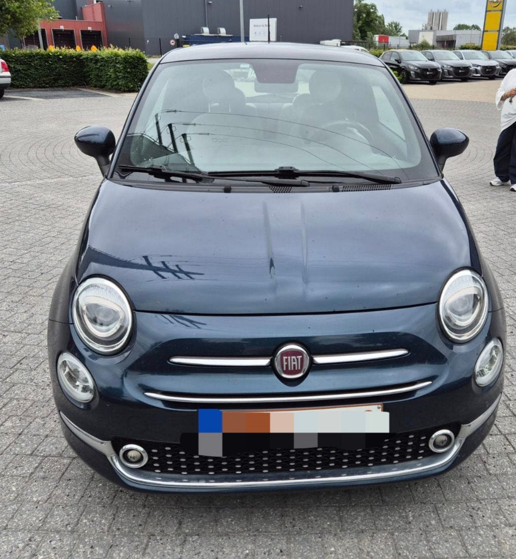 Fiat 500  AUTOMAAT  #benzine met GARANTIE, Automaat, Blauw, Leder, 3 deurs