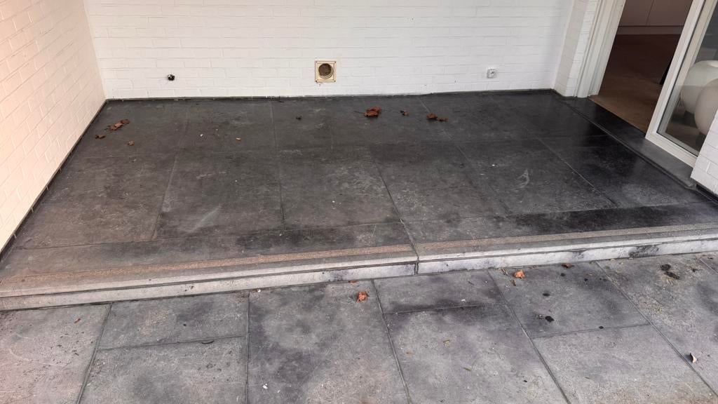 Belgische blauwsteen, Tuin en Terras, Ophalen, Gebruikt, Natuursteen, 10 m² of meer