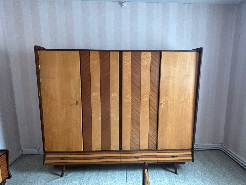 Vintage slaapkamer, Huis en Inrichting, Ophalen, Gebruikt, Tweepersoons, Vintage