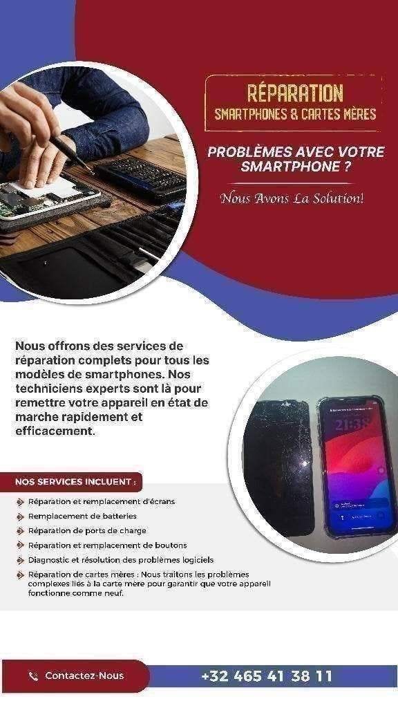 Rparation Smartphone iPhone Samsung  Toutes Marques, Enlèvement ou Envoi