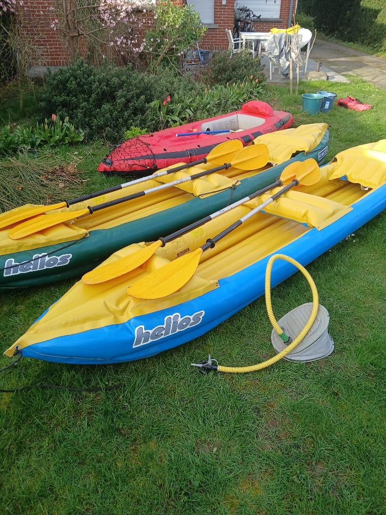 1 Opblaasbare rubber kayaks Helios Gumotex, Watersport en Boten, Ophalen, Opblaasbaar, Gebruikt, 2-persoons