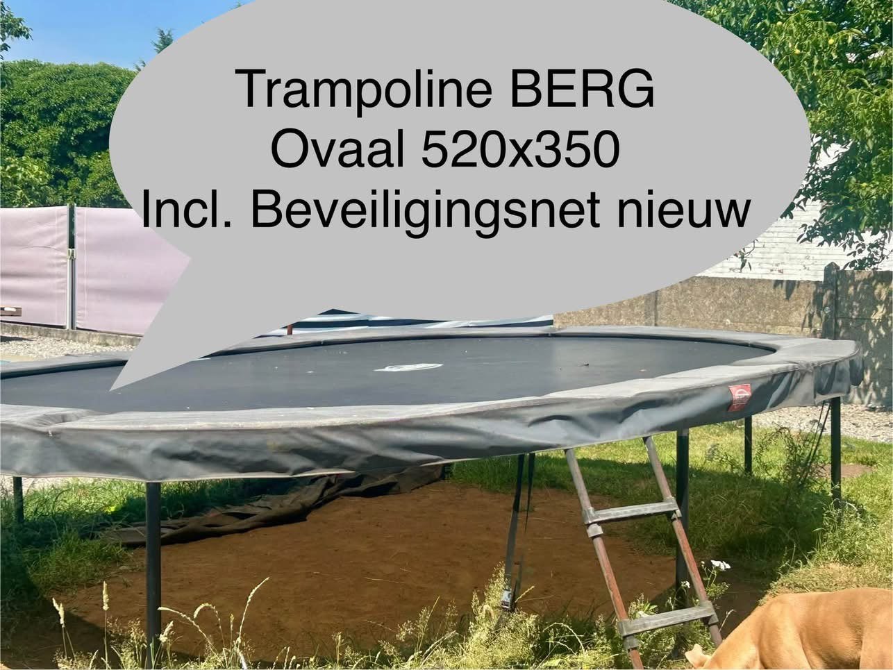 BERG trampoline, Enlèvement, Utilisé