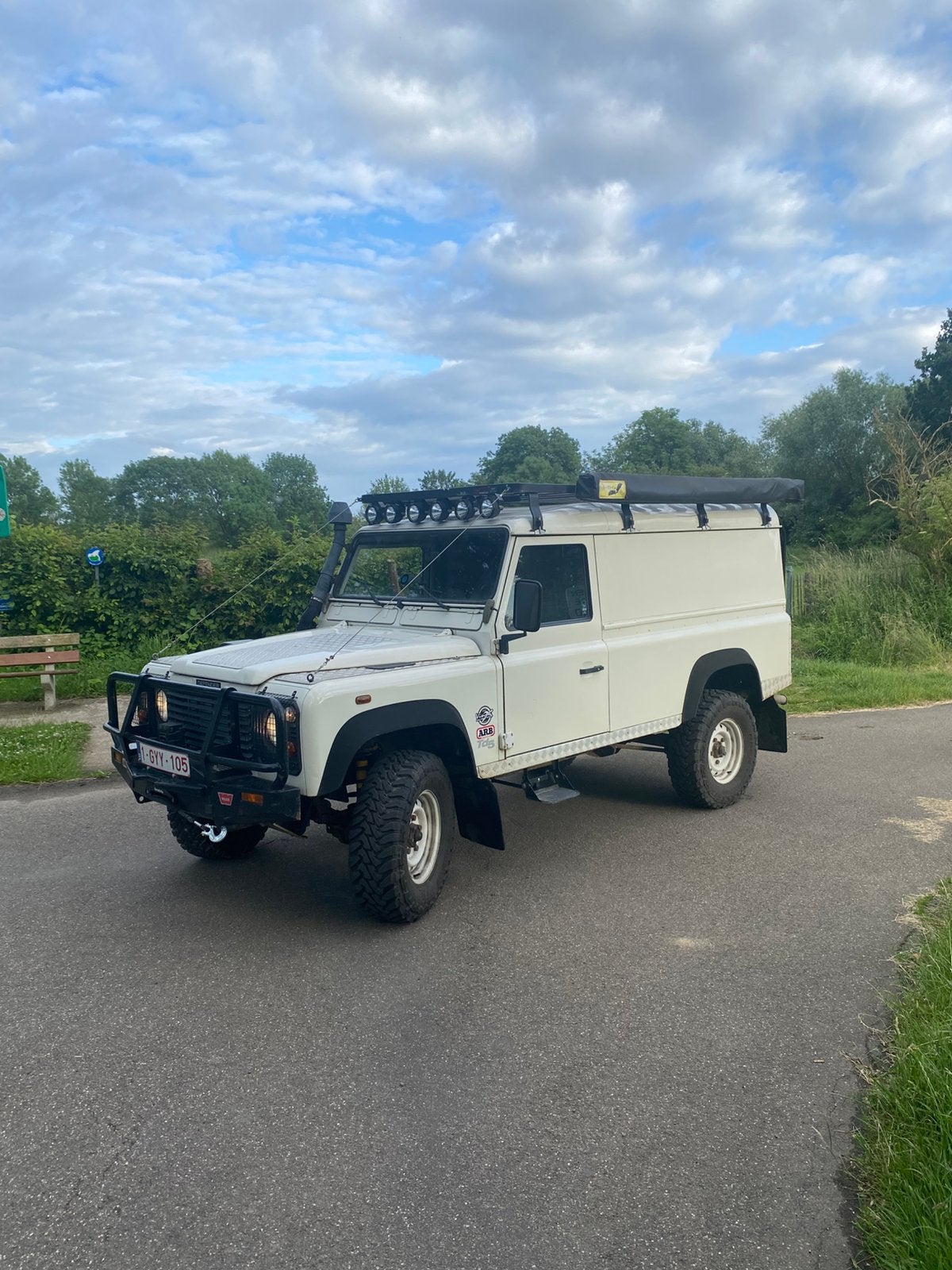 Landrover Defender 110 TD5, Auto's, Land Rover, Wit, Diesel, Particulier