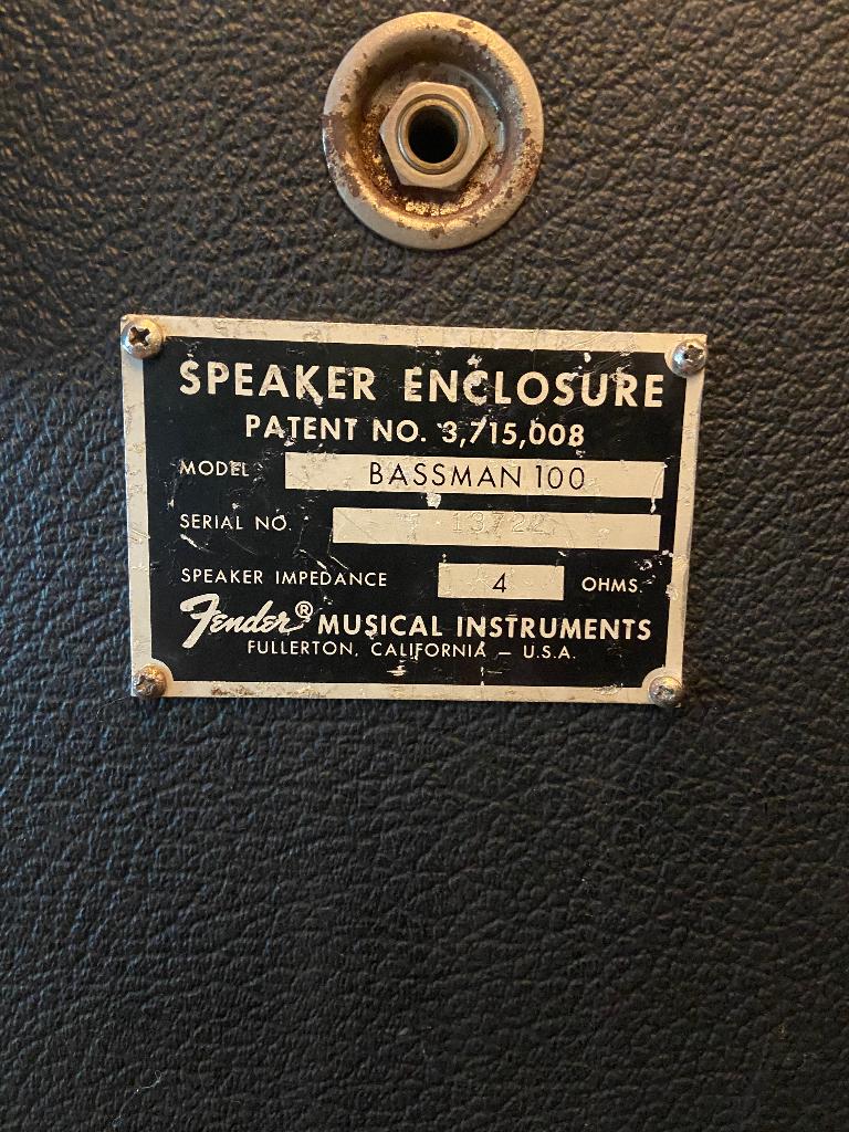 Fender Bassman 100 speakerkast, Ophalen, Gebruikt, Basgitaar, 50 tot 100 watt