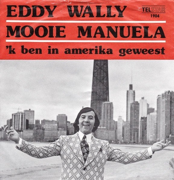 vinylsingle eddy wally--mooie manuela---, Cd's en Dvd's, Ophalen of Verzenden, Gebruikt, 7 inch