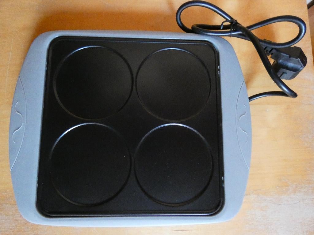 kookplaat voor pannenkoeken, Elektronische apparatuur, Ophalen of Verzenden, Zo goed als nieuw, Elektrisch, 4 kookzones