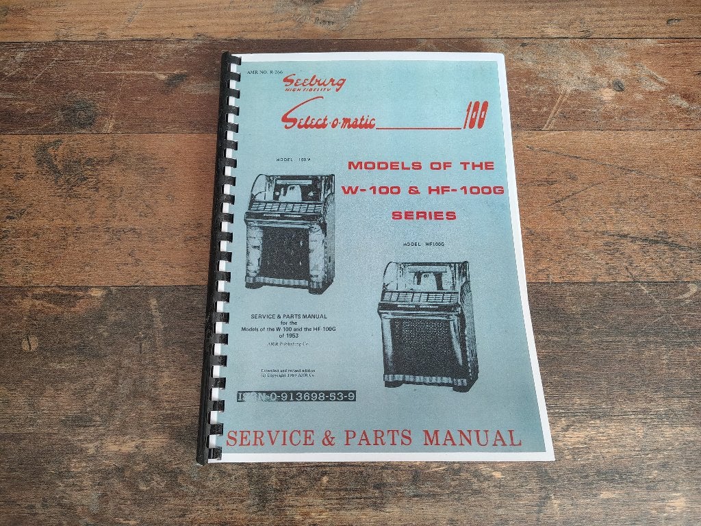 Service Manual: Seeburg j100/HF100R (1955) jukebox nieuw !!, Verzenden, Seeburg