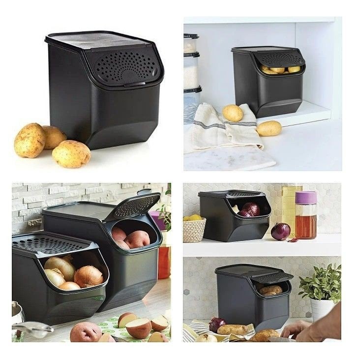 set aardappeldoos en ajuindoos, Huis en Inrichting, Ophalen of Verzenden, Nieuw, Overige typen, Stapelbaar