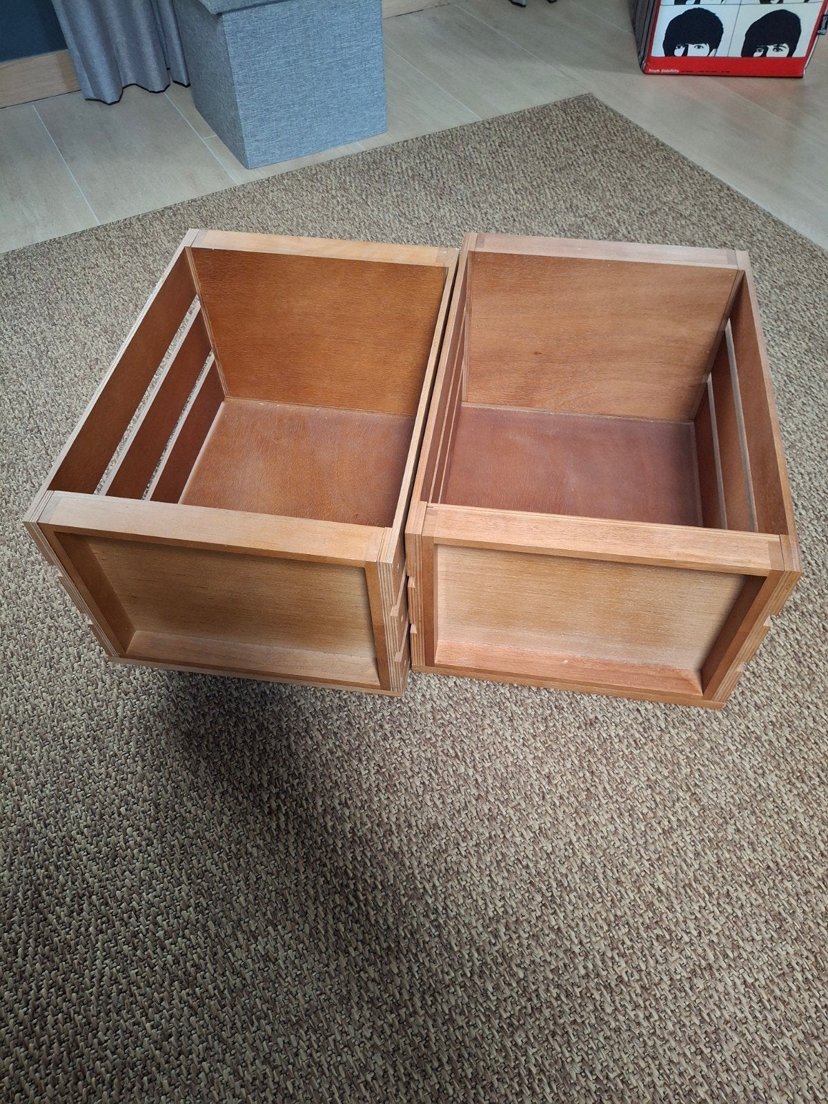 2 houten Kisten voor LP, Huis en Inrichting, Ophalen