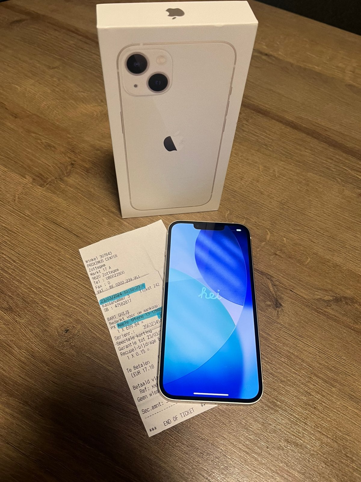 Iphone 13, 128 Go blanc, parfait état, Télécoms, 128 GB, IPhone 13, Comme neuf, Enlèvement