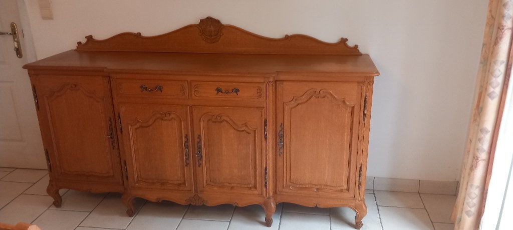 Buffet Louis XV en chêne, Ophalen, Gebruikt, Met lade(s), Eikenhout