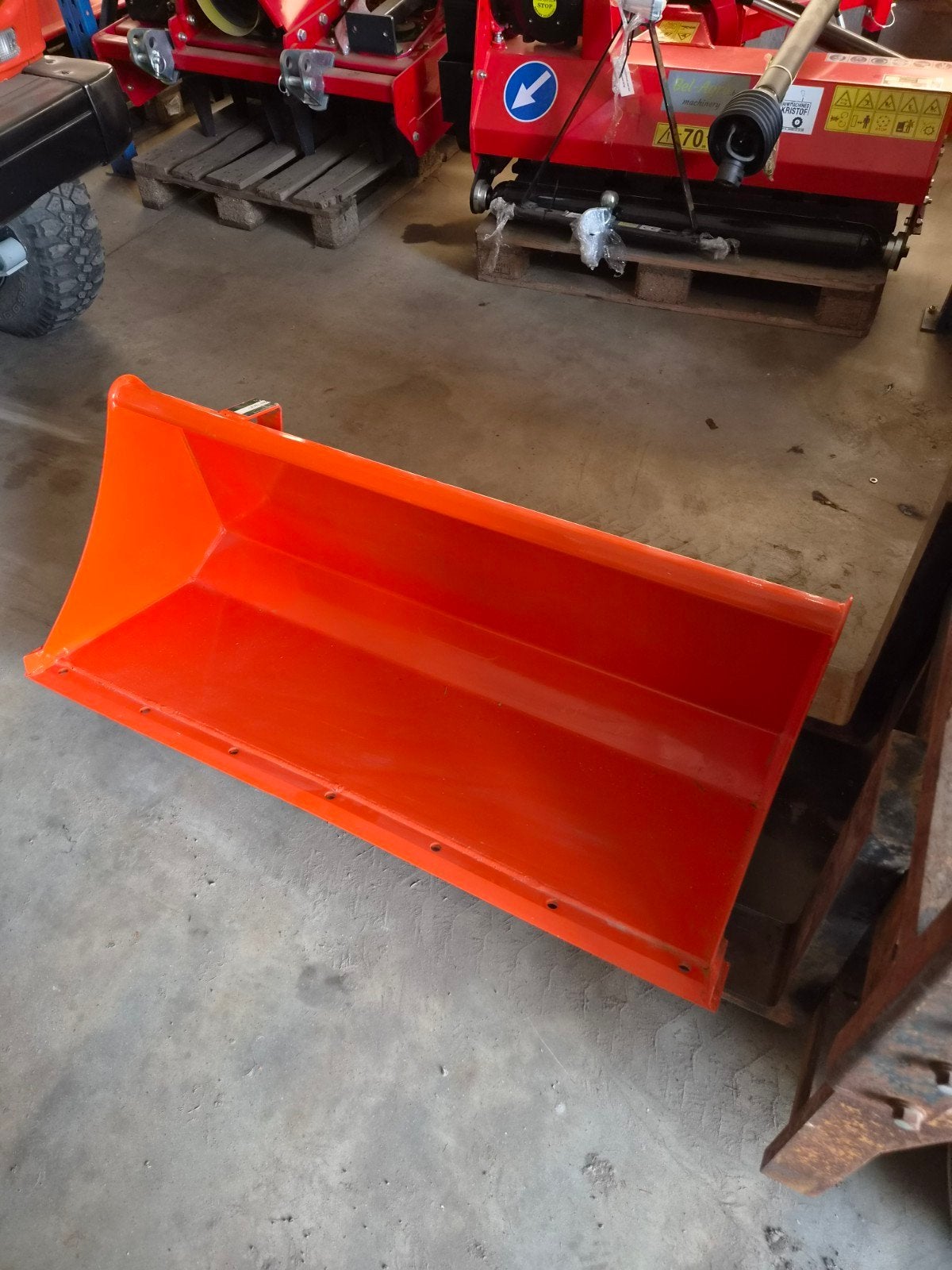 schepbak frontlader, Enlèvement