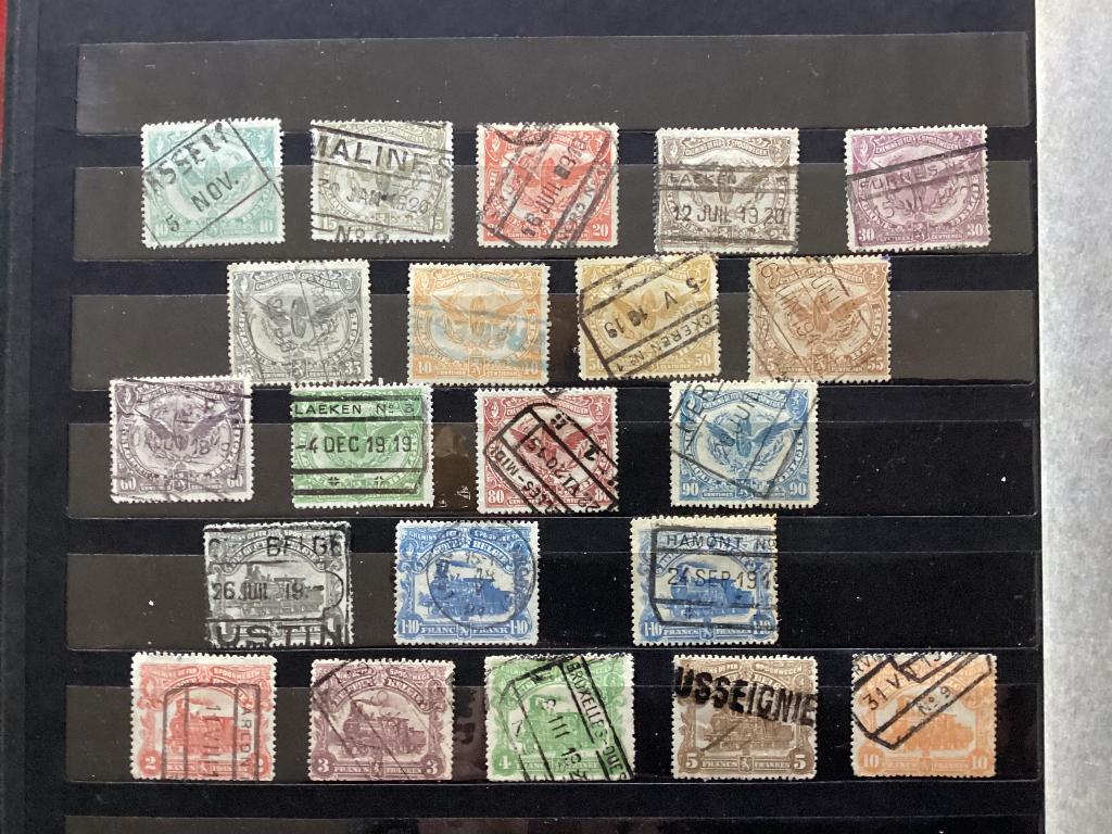 Spoorwegzegels COB SP58-SP79 gestempeld, Oblitéré, Autre, Affranchi, Envoi